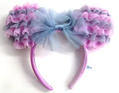 【中古】アクセサリー(非金属) ミニーマウス カチューシャ(フリル) フリー パープル×グレー 「ディズニー」 東京ディズニーリゾート限定