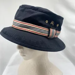 バーバリー　BURBERRY BLACK LABEL HAT 黒 バーバリーブラックレーベル 帽子 ハット 　バケットハット