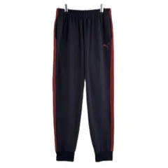 PUMA　トラックパンツ　ジャージ　XL　ビッグサイズ　ワンポイント　切替　海外