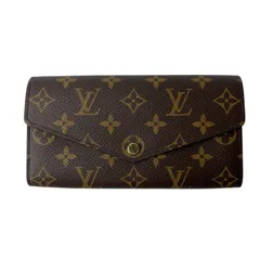 美品 ルイ ヴィトン LOUIS VUITTON レディース ポルトフォイユ サラ モノグラム 長財布 RFID イニシャル入り