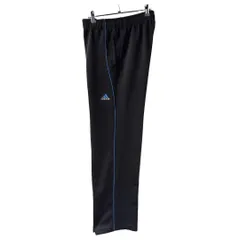 adidas　トラックパンツ　ジャージ　Oサイズ　刺繍ロゴ　ワンポイント