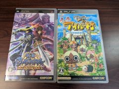 [PSP] 소프트 2 개 세트 몬한 일기 따끈따끈 아이루 마을 전국 BASARA