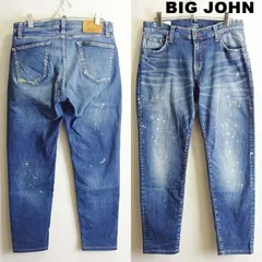 ビッグジョン　ハイパワーストレッチ キャロットレッグデニム　メンズM相当　MMM134J　藍青　日本製　BIG JOHN