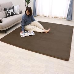 新品 高反発ラグ 極厚 洗える 140×200 ブラウン