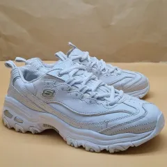 スケッチャーズ ディライト 白 レディーススニーカー 23.5センチ