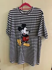 ミッキー ボーダー柄 半袖 Tシャツ