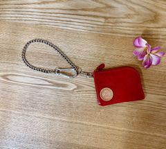 T8 ヴィンテージ 本革 リザード トカゲ皮 がま口 二つ折り財布