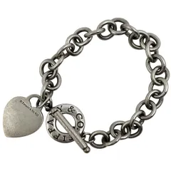 ティファニー TIFFANY&Co. ハート タグ ブレスレット 腕輪 ブレスレット シルバー925 シルバー レディース 【中古】