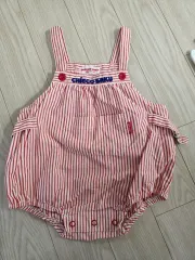 チエコサク 赤ちゃん 롬퍼 ストライプ