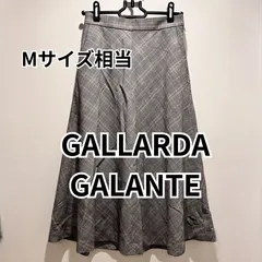 【GALLARDA GALANTE】フレアスカート グレンチェック ミモレ丈 裏地あり アパレル