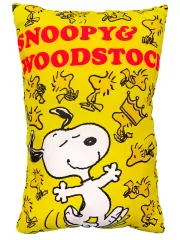 【中古】クッション・抱き枕・本体 スヌーピー＆ウッドストック(POP) プレミアムアートクッション 「PEANUTS(SNOOPY)」