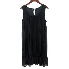 ロペピクニック ROPE Picnic ワンピース ひざ丈 レース ノースリーブ 38 M 黒 ブラック /AU