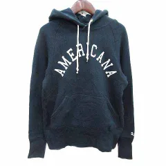 美品　アパルトモン　アメリカーナ　ロゴパーカー　ネイビー 2025年最新】Americana パーカーの人気アイテム - メルカリ
