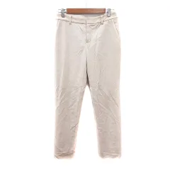 インディヴィ INDIVI テーパードパンツ スラックス 38 白 アイボリー /MN