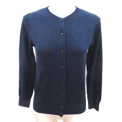 エージーバイアクアガール AG by aquagirl カーディガン ニット 長袖 M 紺 ネイビー /YK