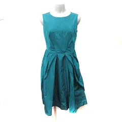 ユナイテッドアローズ UNITED ARROWS ワンピース ロング ノースリーブ 40 L 緑 グリーン /YI