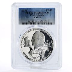 モナコ 100フラン レーニエ3世治世25周年記念 PR67 PCGS 銀貨 1974年
