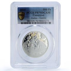 モナコ 100フラン レーニエ3世治世25周年記念 PR67 PCGS 銀貨 1974年