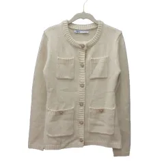ザラ ZARA カーディガン ニット 長袖 S 白 ホワイト /MS