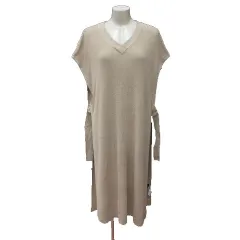 ナノユニバース nano universe ロングベスト ニット F ベージュ /MS