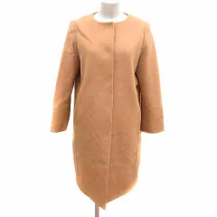 アーバンリサーチ ドアーズ URBAN RESEARCH DOORS ノーカラーコート 総裏地 ウール One ベージュ /YK