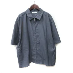 センスオブプレイス バイ アーバンリサーチ Sense of Place by Urban Research ステンカラージャケット ジップアップ 総柄 L グレー /YI