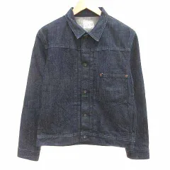 サムシング something special デニムジャケット ジージャン Gジャン M インディゴ /YK