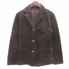 ユナイテッド・カラーズ・オブ・ベネトン UNITED COLORS OF BENETTON テーラードジャケット コーデュロイ 38 M 茶 ブラウン /YK