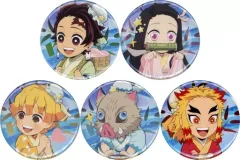 【中古】バッジ・ピンズ ノーマル全5種セット 「鬼滅の刃×ufotable cafe 七夕イベント 57mmランダム缶バッジ」