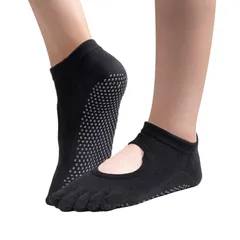 抗菌 防臭 通気 つま先なし ショートソックス ヨガウェア ジム 指なし 吸湿性 レディース 滑り止め 5本指 靴下ヨガソックス ピラティス [ZenBeya]