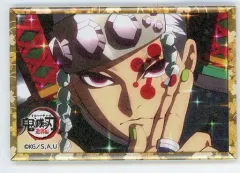 【中古】バッジ・ピンズ 宇髄天元(アップ/指3本立て) 「鬼滅の刃 遊郭編×ufotable Cafe×マチ★アソビCAFE 宇髄の派手派手ホログラムランダム缶バッジ」