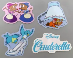 【中古】シール・ステッカー ジャック＆スージー＆パーラ シール・ステッカー ダイカット(4枚セット) Sticker Collection 「シンデレラ」 ディズニーストア限定