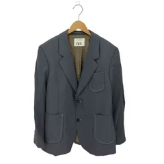 ザラ ZARA STUDIO COLLECTION Suit Blazer ウールコットン 2B テーラードジャケット メンズ  50