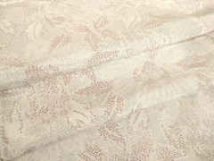 平和屋着物●上質な紬　花尽くし　正絹　逸品　DAAY9668az