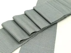 平和屋着物●男性　本場筑前博多織　角帯　菱文　正絹　逸品　DAAZ3080ob 平和屋着物○男性 本場筑前博多織 角帯 菱文 正絹 逸品 DAAZ3080ob