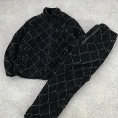美品 定価2.5万 VERTIGO DESIGNS 別注ボア ジャケット & パンツ 上下セットアップ バーティゴデザイン