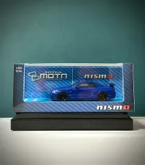 京商 ニスモ R34 GT-R Zチューン (ベイサイドブルー)&MOTNベース