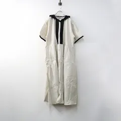 未使用 サマンサモスモス Samansa Mos2 セーラー襟前立てレース配色ワンピース F｜キナリ【2400014711042】