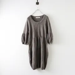 ピンクハウス ペーハーブルー PINK HOUSE Ph Blue カシミヤアンゴラ混ニットワンピース＼モカ グレー チュニック【2400014709087】のサムネイル