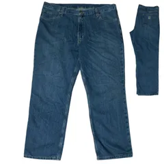 カーハート ホルターリラックスフィット ジーンズ Gパン デニム ブルー メキシコ 42 ブルー カジュアル メンズ 古着 パンツ