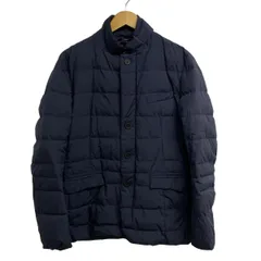 HERNO(ヘルノ) ダウンジャケット サイズ50 M メンズ - ネイビー 長袖/ジップアップ/冬