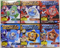 バンダイ 忍シュリケン02/装着回転シリーズ 手裏剣戦隊ニンニンジャー 全6種セット 忍シュリケン02