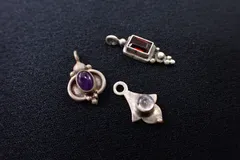 ◆アクセサリー01 天然石 シルバー ペンダントトップ◆アメジスト ガーネット 他/ネックレス/ヴィンテージ アンティーク (検)