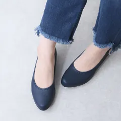 [ネイビー]パンプス フラットシューズ ローヒール ぺたんこ 痛くない 柔らかい 疲れない 歩きやすい 軽量 フォーマル オフィス 仕事用 通勤 立ち仕事 冠婚葬祭 結婚式 幅広 外反母趾 日本製 3L 4L おしゃれ レディース靴 k58-378522