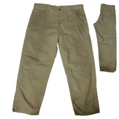 カーハート ロゴ ワークパンツ ワークウェア ミッドウェイトキャンバス ルーズフィットパンツ ベージュ系 ブラウン 42 メンズ 古着 パンツ