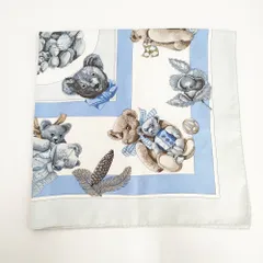 【新品未使用・HERMS正規品】シルクハンカチ カレ45 くま柄 テディベア 2025年最新】エルメス 熊 スカーフの人気アイテム - メルカリ