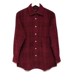 Burberry LONDON(バーバリーロンドン) 長袖シャツ サイズL メンズ - ボルドー×ダークブラウン コーデュロイ/チェック柄