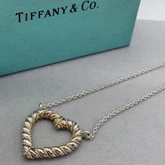Tiffany&Co.(ティファニー) ツイストハート　コンビ　ネックレス　925/750
