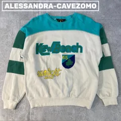 ★イタリア製 vintage★ ALESSANDRA-CAVEZOMO ビンテージ ロゴスウェット 古着トレーナー【L】