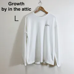 Growth by in the attic ガールプリントTシャツ 長袖 メンズ お洒落ロンT デザイン ルーズ ドロップショルダー オフホワイト Lのサムネイル